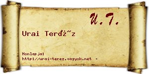 Urai Teréz névjegykártya