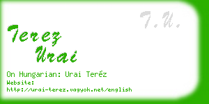 terez urai business card